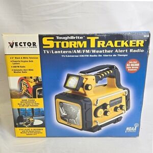 Vector ToughBrite Storm Tracker TV Lantern Weather Alert Radio, VEC135, Open Box